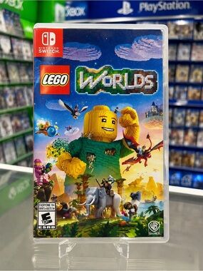 LEGO Worlds Nintendo Switch Game Complete CIB Tested Cartridge & Case